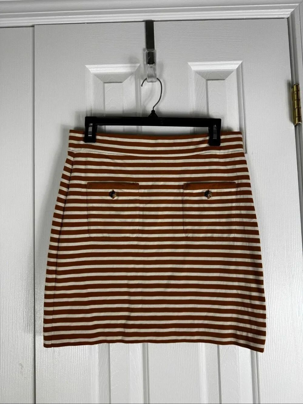 NWT Jcrew Womens Striped Skirt Size M